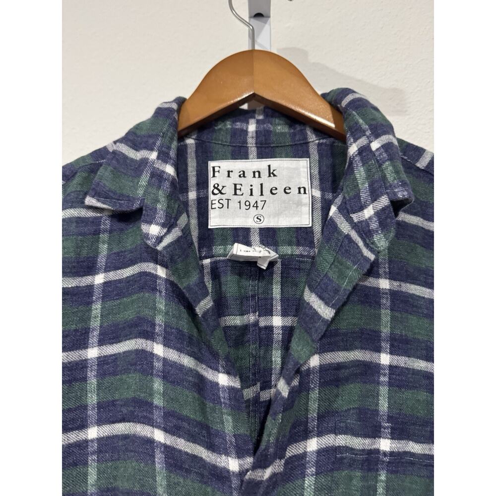 FRANK & EILEEN BARRY Button-Up Shirt size S 100% Linen *Flaw* - Picture 2 of 13